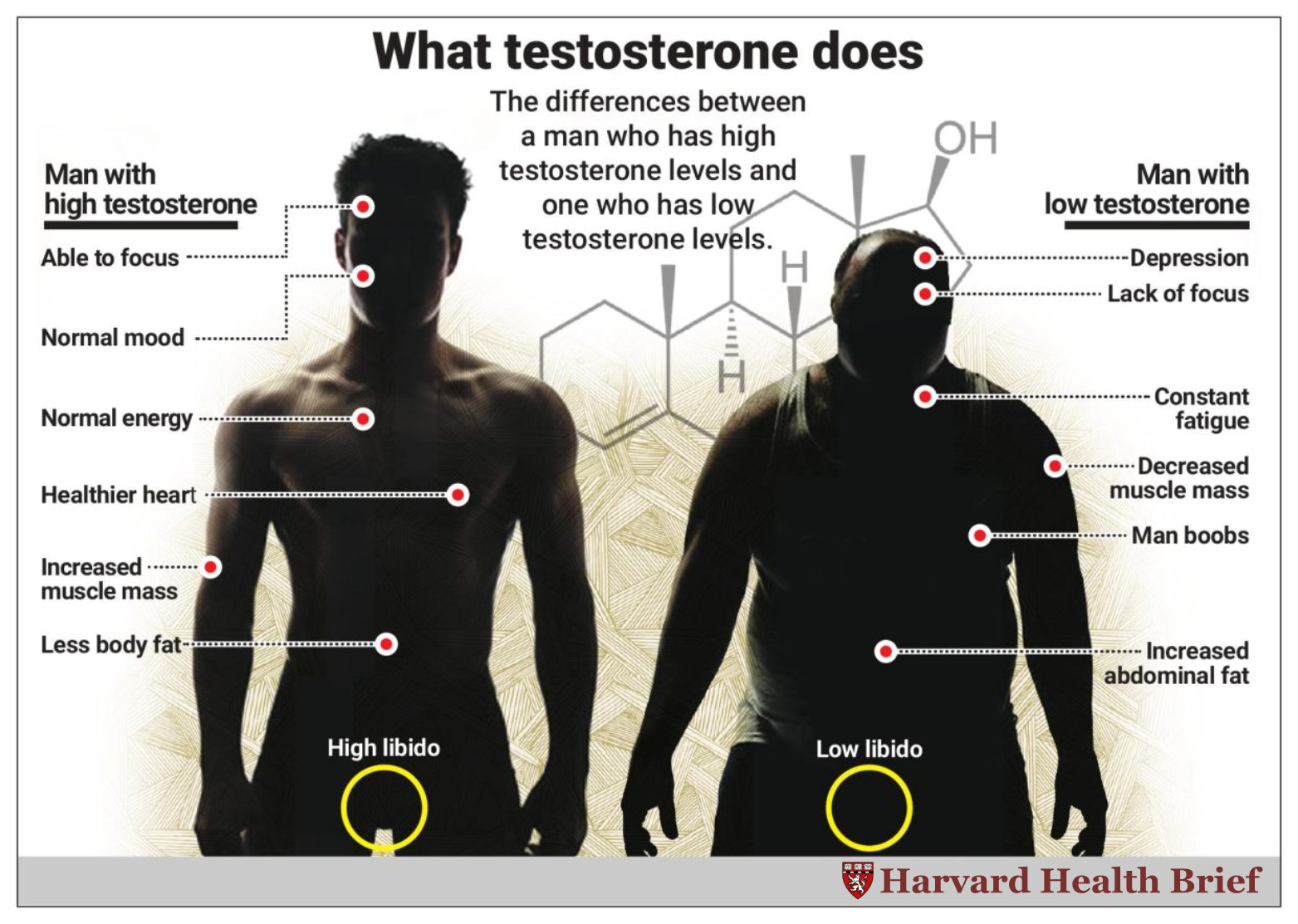 Photo comparison of what testosterone does for men